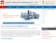 Tablet Screenshot of kadelinsurance.com